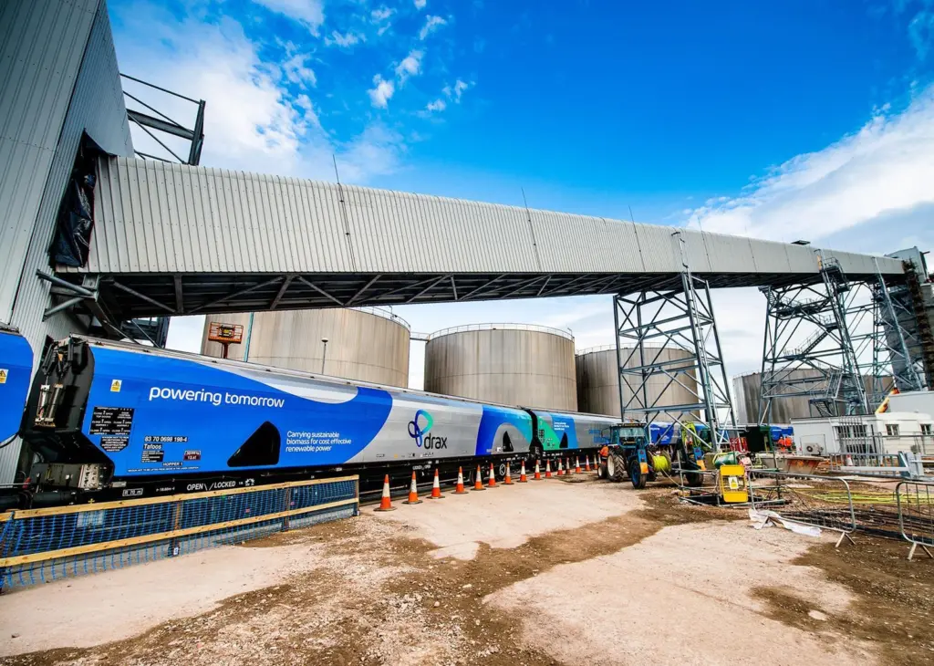 Drax trains at Liverpool biomass terminal