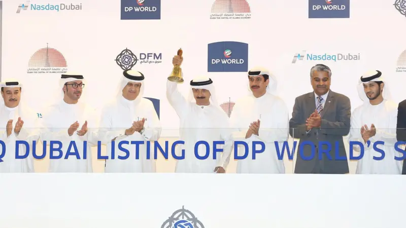 DP World's Sultan Ahmed Bin Sulayem rang the market-opening bell on June 27.