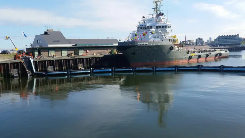 The boom designed by DESMI will now be tested in the North Sea