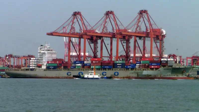 Chinese ports are vulnerable to shipping risks. Credit: Chris