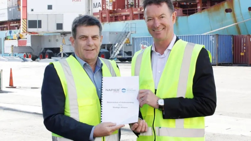 Ports of Auckland and Napier Port make a deal