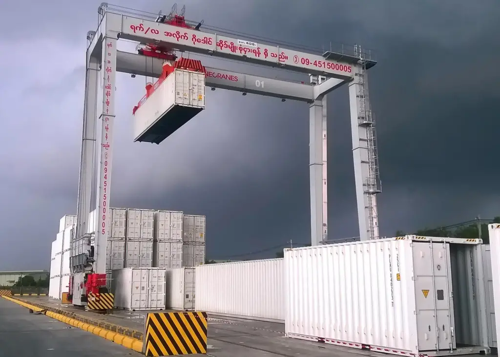 Boxhunter RTGs are also in operation at Myanmar
