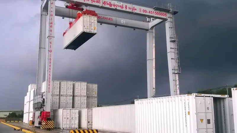 Boxhunter RTGs are also in operation at Myanmar