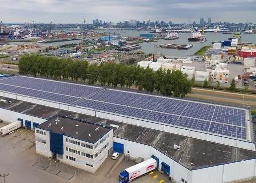 The warehouse will produce enough electricity to supply one third of its energy needs