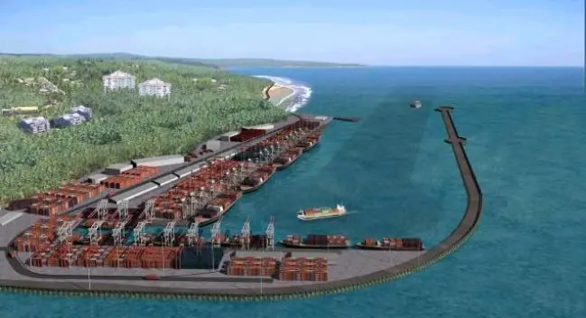 Baby steps: Vizhinjam Port development concept, but it still has a long way to go. Credit: APSEZ