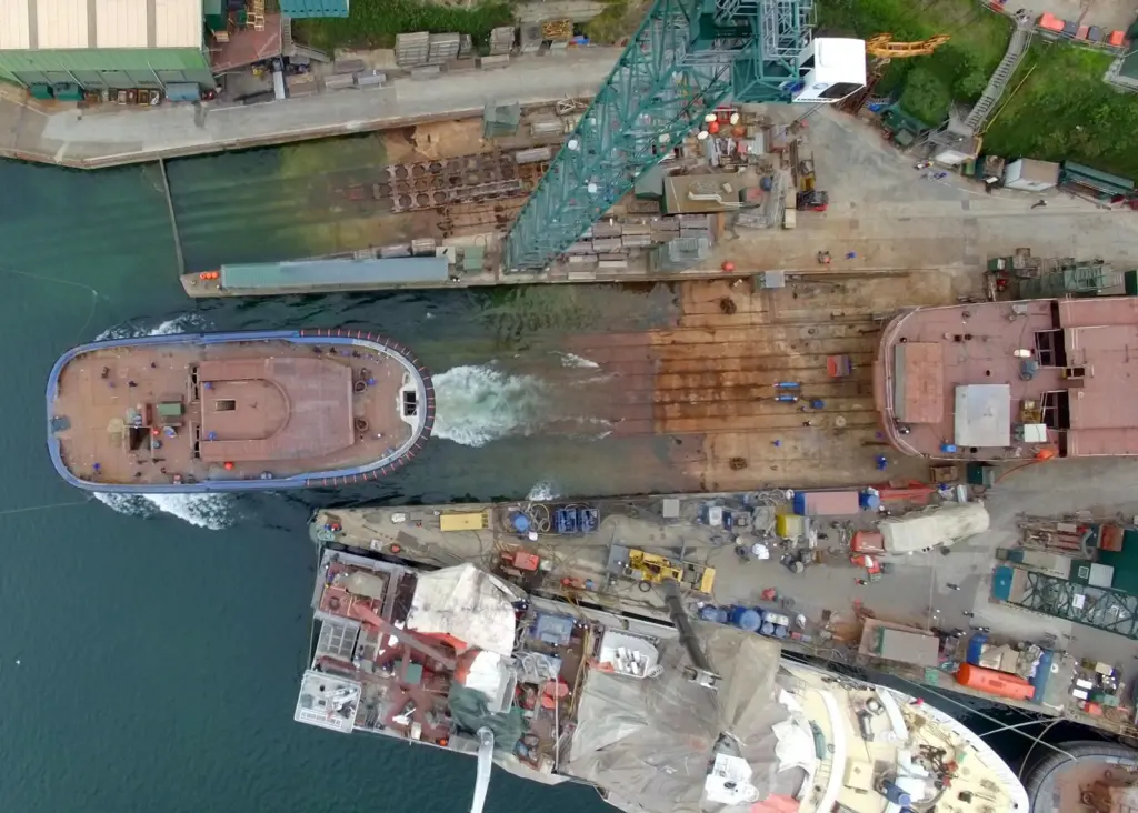 This is apparently only the second ever tug to be built in Europe which runs on LNG