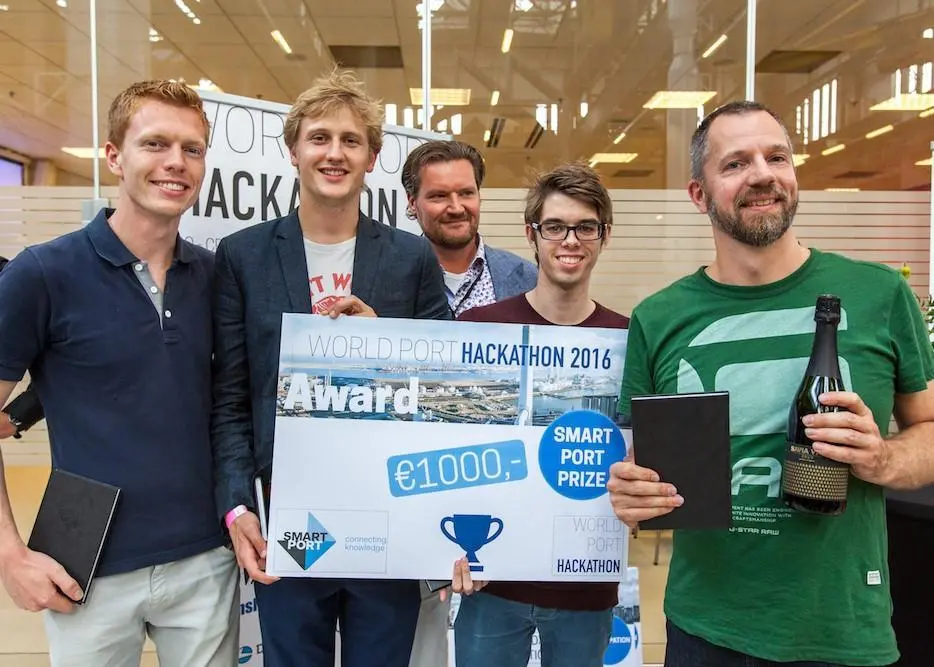 On top: Team Senfal won the Smart Port Prize for its ‘Optimised Energy in the Port’ idea.