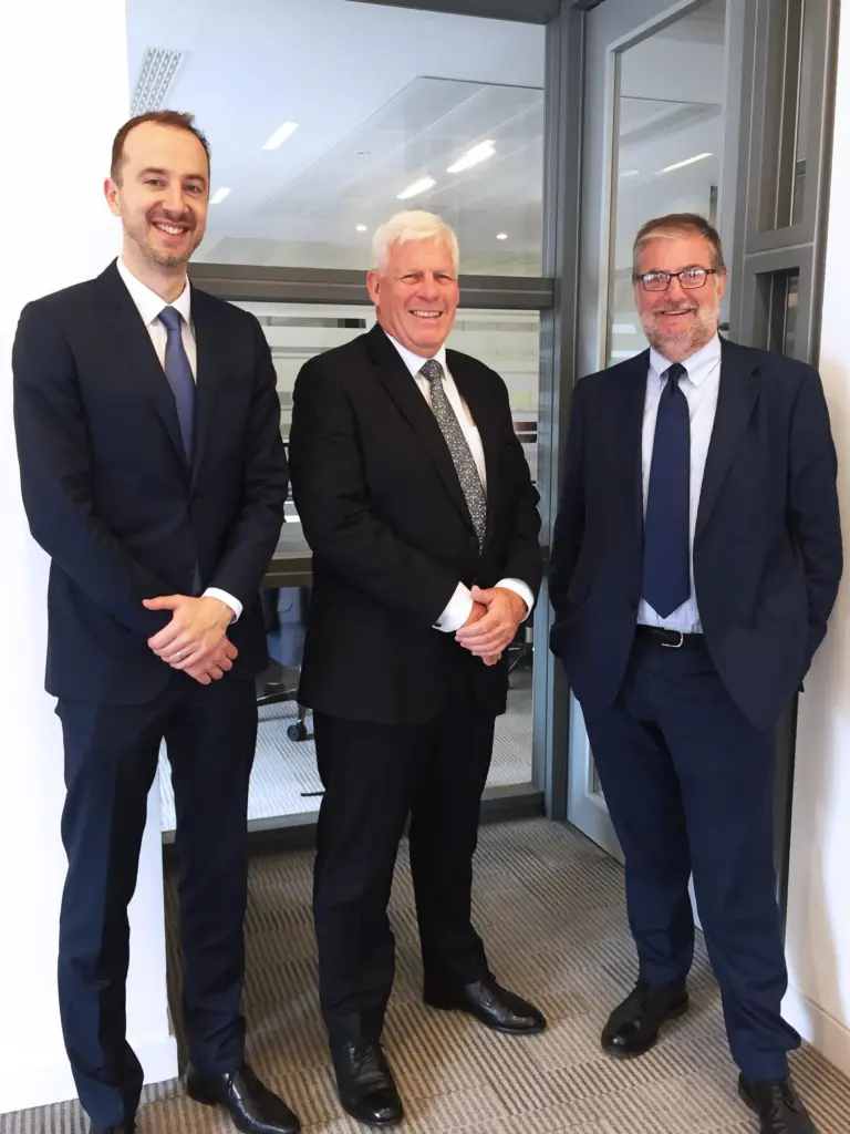 L-R: Roy Van Eijsden, Simon Harries and Andy Penfold, building maritime consultancy at WSP Parsons Brinkerhoff
