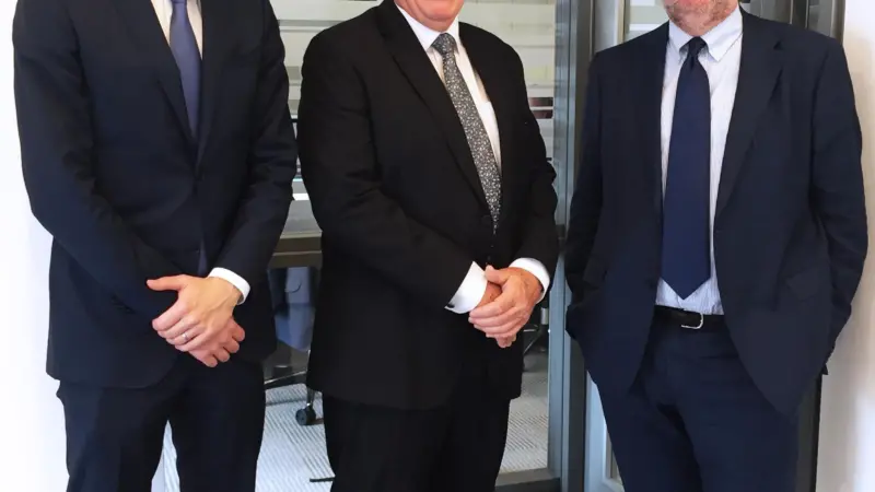 L-R: Roy Van Eijsden, Simon Harries and Andy Penfold, building maritime consultancy at WSP Parsons Brinkerhoff