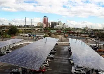 Solar panels installed at Port of Long Beach