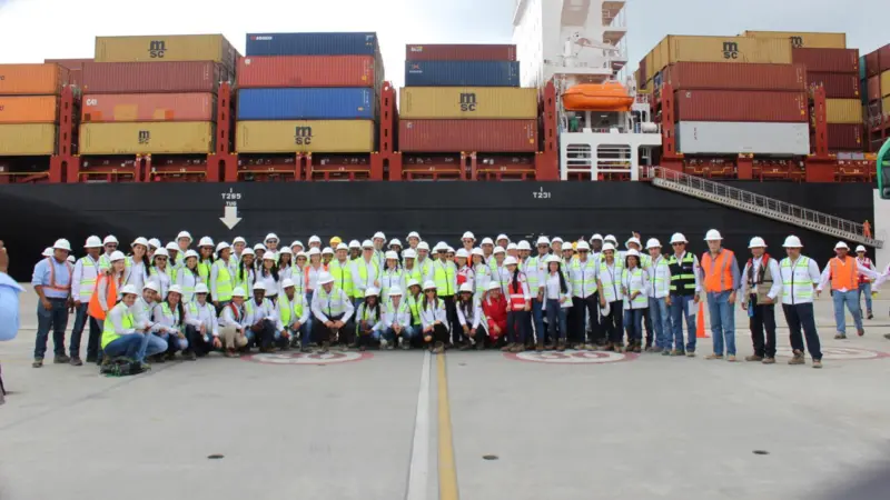 Sociedad Puerto Industrial Aguadulce handled its first container vessel, MSC Sasha.