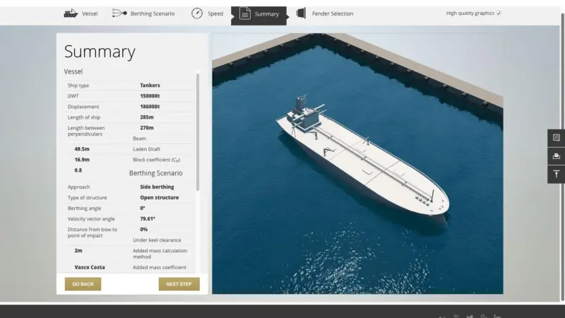 Trelleborg's fender selection tool intends to help specifiers and suppliers.