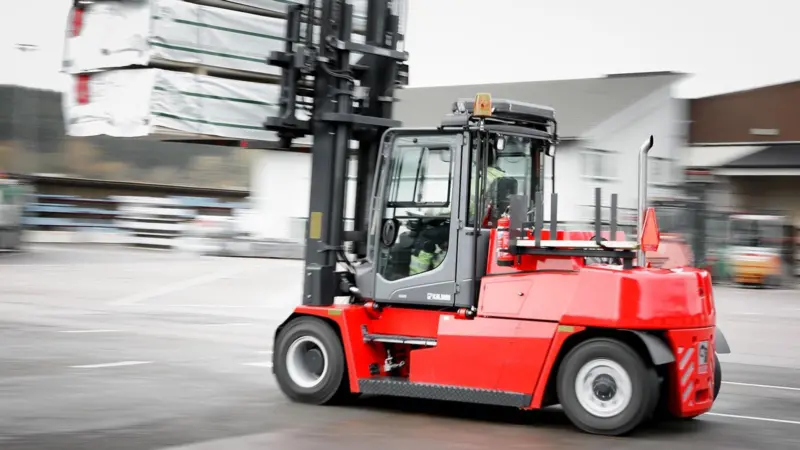 Improved productivity: The new DCG50-90 forklifts have an optimised drive train which claims to improve productivity by 10%