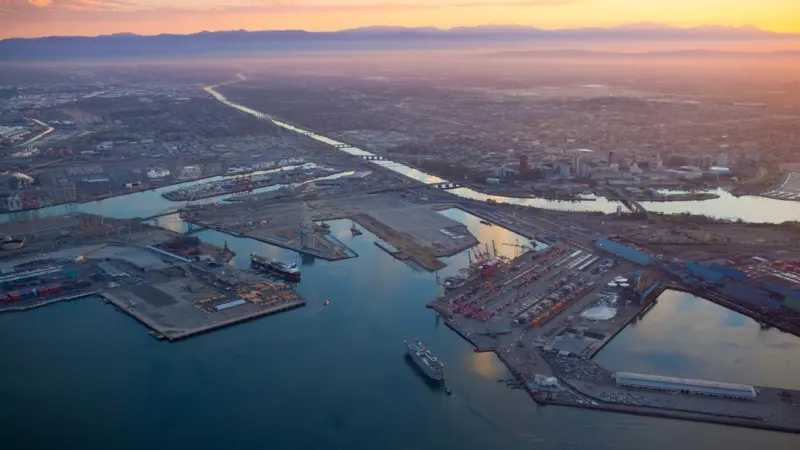 Port of Long Beach is aiming to increase its sustainability, financial strength and market share in 2017. Credit: Port of Long Beach.