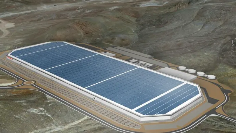 Power revolution: Tesla’s Gigafactory in the US which builds lithium ion battery cells Photo: Tesla