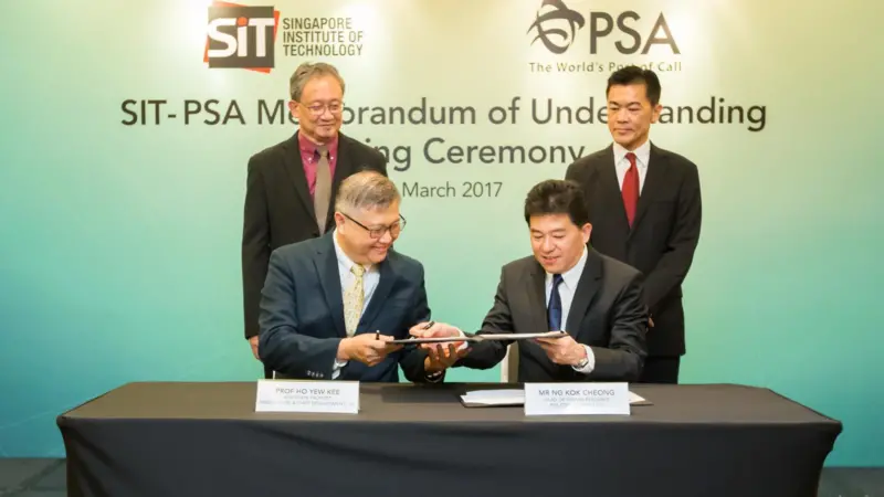 PSA and SIT will jointly develop port technologies expertise among its staff and students.