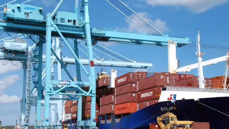 Construction has begun on a new LNG facility at JAXPORT’s Talleyrand Marine Terminal Photo: JAXPORT