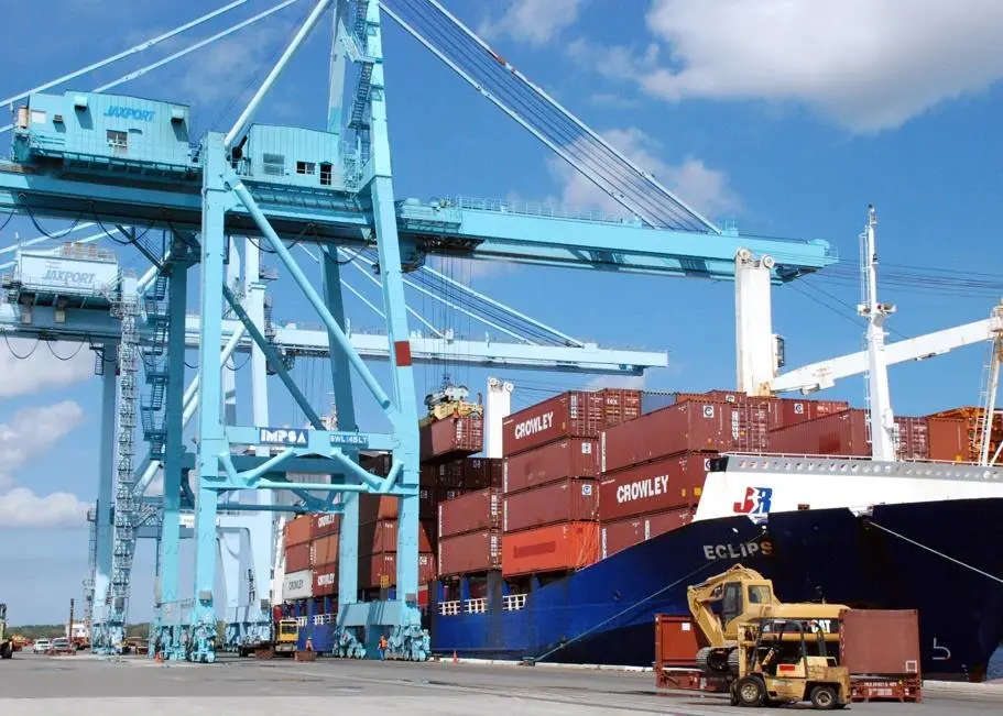 Construction has begun on a new LNG facility at JAXPORT’s Talleyrand Marine Terminal Photo: JAXPORT