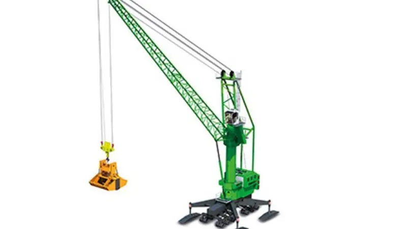 The 9300 E from Sennebogen has an easy to manoeuvre mobile undercarriage