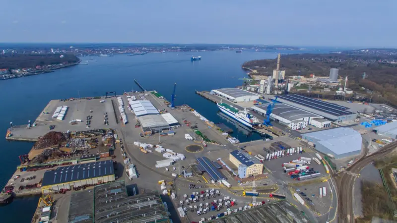 Kiel’s Ostuferhafen has entered its fifth phase. Credit: Stephen Gergs.