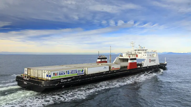 Seaspan’s two new ferries delivered this year broke new ground by combining LNG propulsion with ESS Photo: Seaspan