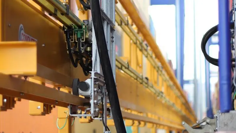 Energy boost: drive in plug-in stations for RTG offer one solution for recharging. Credit: Conductix-Wampfler