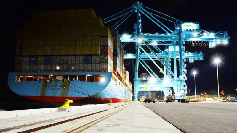 Smart option: The new LEDs at Jaxport’s Blount Island Marine Terminal have improved energy efficiency by 67%