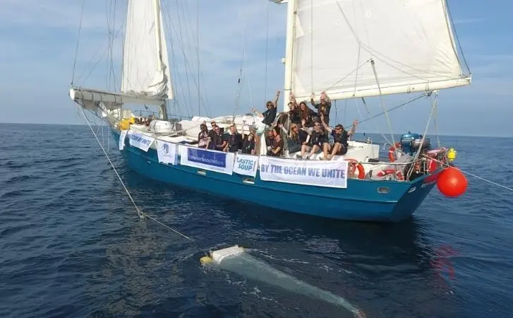 During its 17-day voyage, the Fantastiko crew will research first-hand the sources of and impact made by plastic pollution