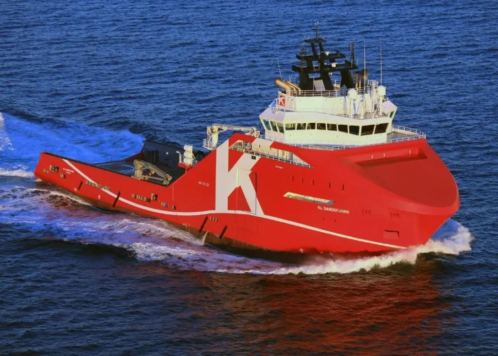 The offshore vessel 'KL Sandefjord'