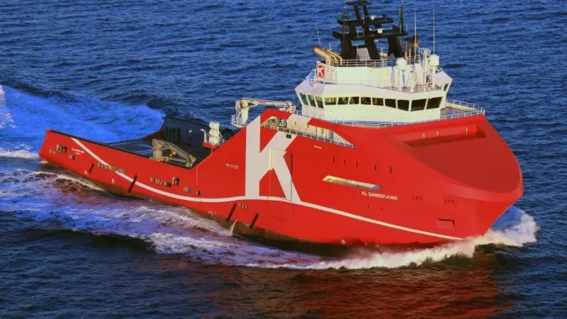 The offshore vessel 'KL Sandefjord'