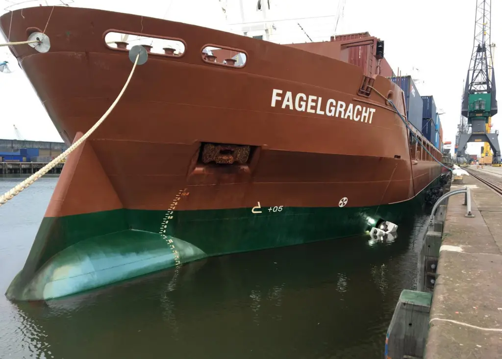 Ship hull cleaning firm Fleet Cleaner has successfully cleaned the hull of Spliethoff’s Fagelgracht while the ship was berthed in the Port of Rotterdam
