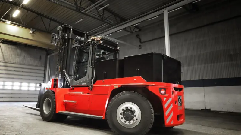 Kalmar has launched a 9-18 tonne fully electric forklift truck to the market