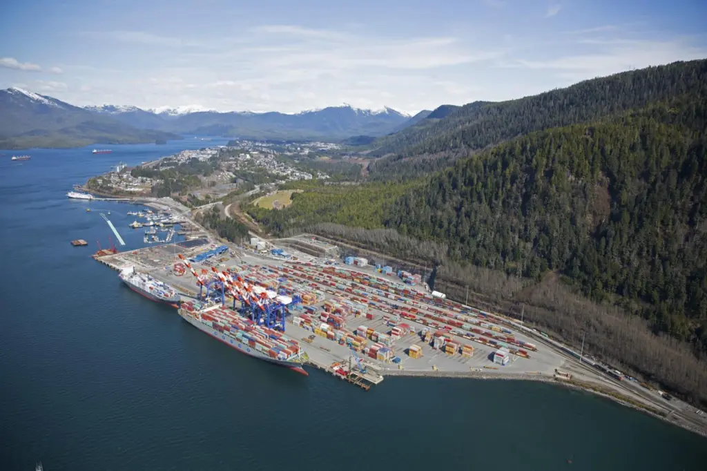 Development: DP World has invested heavily in Prince Rupert's Fairview Container Terminal. Credit: Port of Prince Rupert
