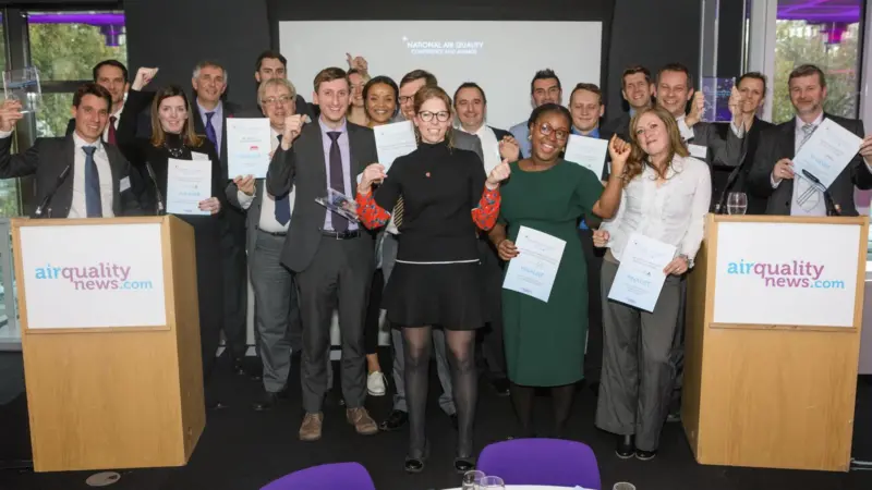 The awards recognise achievement in helping to improve the UK’s air quality and reduce emissions
