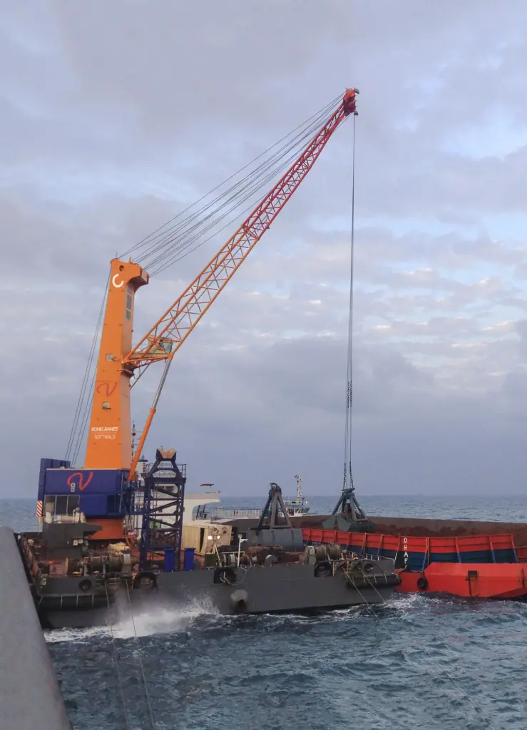 Growing demand: The new cranes will go into operation on loading mined bauxite onto oceangoing vessels