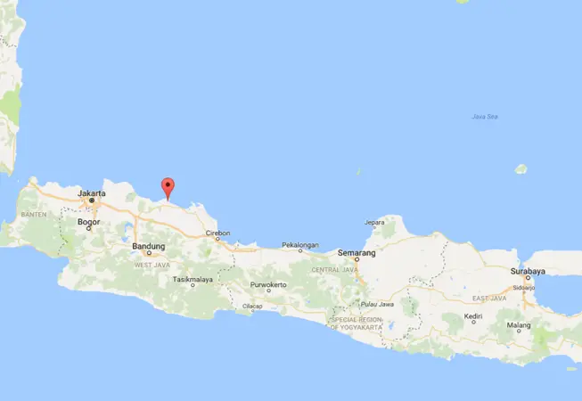 A screengrab of the location of Patimban. Image: Google Maps