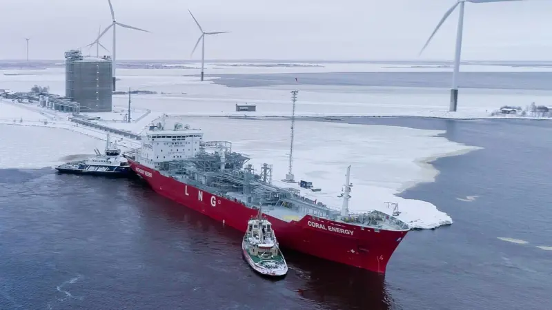 First delivery of LNG