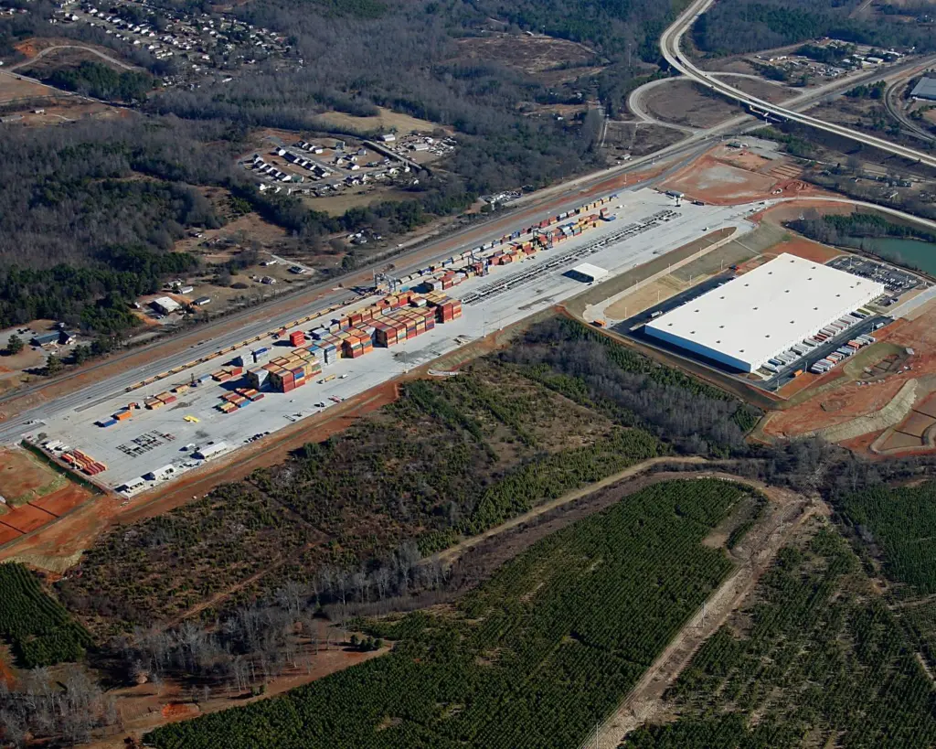 Boom time: South Carolina hails the success of Inland Port Greer. Credit: SCSPA