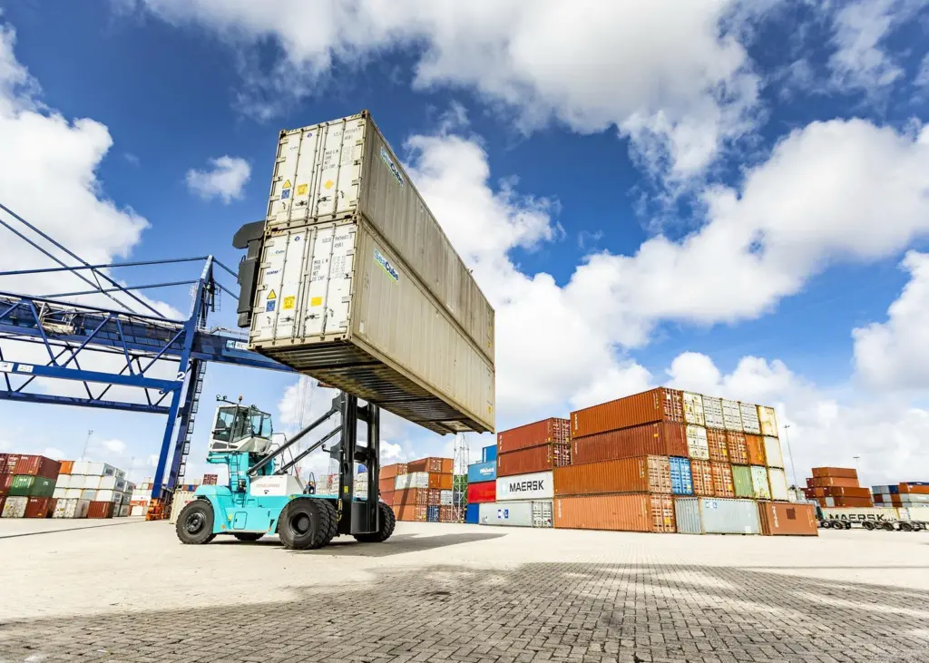 Greater efficiency: The Konecranes SMV 6/7 ECC 100 DS empty container handlers have been acquired to speed up handling