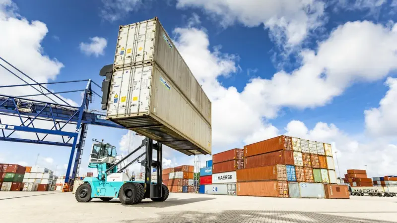 Greater efficiency: The Konecranes SMV 6/7 ECC 100 DS empty container handlers have been acquired to speed up handling