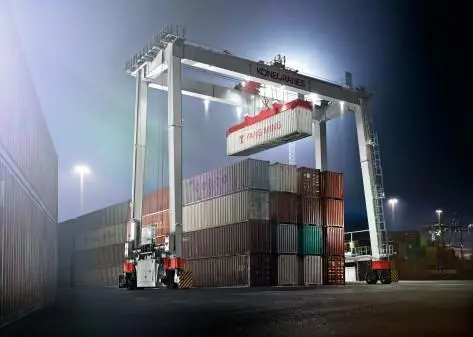 The Boxhunter is the latest generation of Konecranes lightweight RTG cranes designed to reduce environmental impact