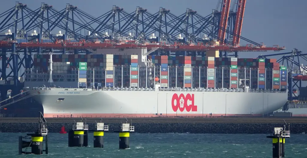 Ultra large container ships are testing the mettle of global terminals. Credit: Kees Torn