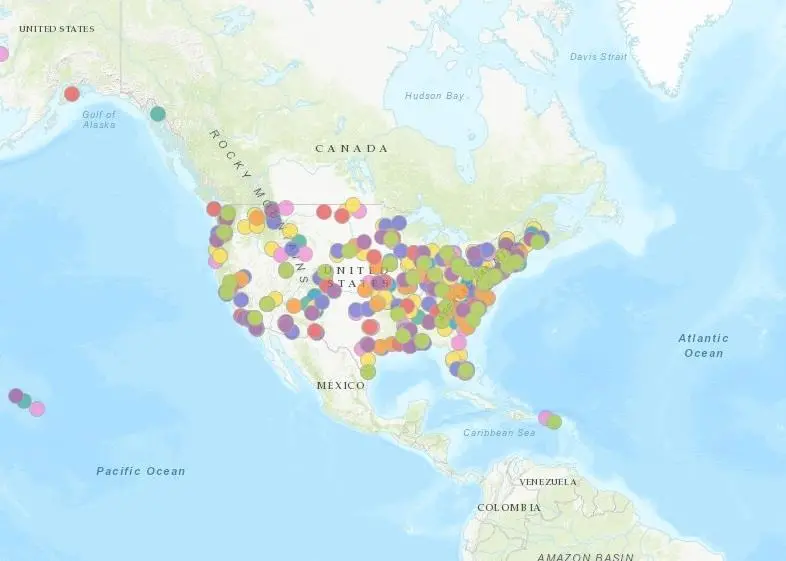 TIGER grants projects map