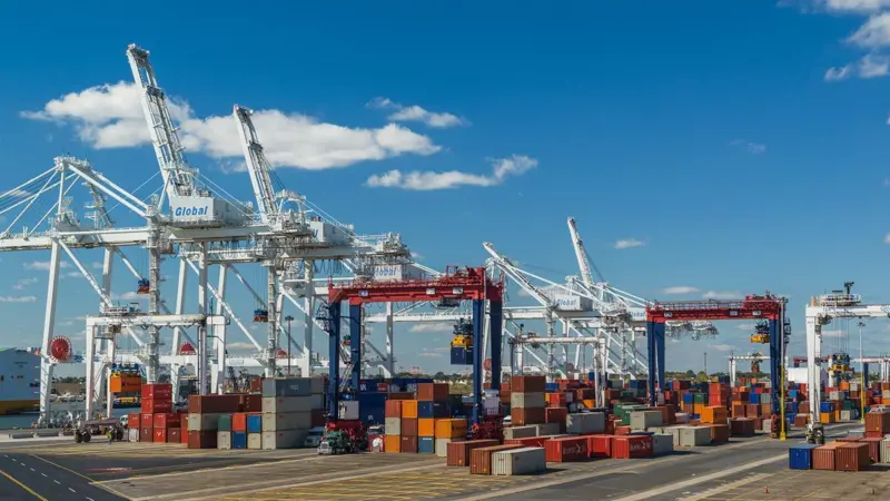 Global Container Terminals Bayonne is the only terminal  on the US East Coast that offers truck appointments. Credit: Global Container Terminals Bayonne