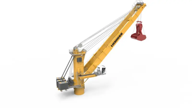 Liebherr's new four-rope-grab crane design, CBG 360