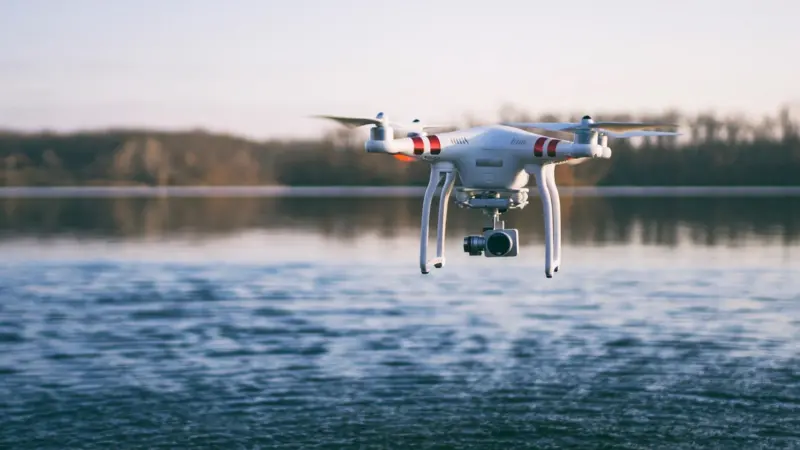 Drone can be used for a number of functions in a port. Credit: StockSnaps, Pixabay, CC0