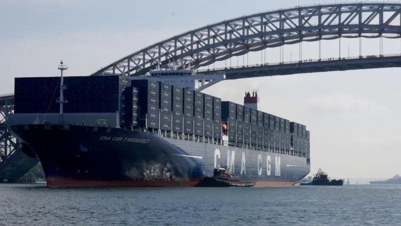 Ports are under increasing pressure as more 10,000-plus teu ships enter the market. Credit - Coast Guard News, Flickr, CC BY-NC-ND 2.0