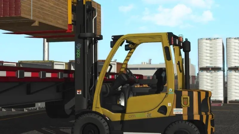 CM Labs Simulations forklift truck simulation