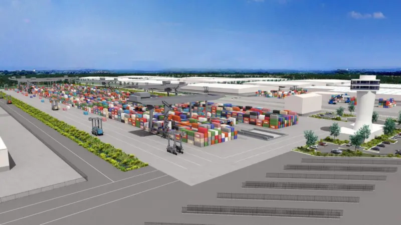 The OneTerminal contract will cover the world’s first fully-automated intermodal terminal. Credit: Kalmar