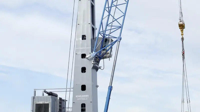 Warrenpoint Port has placed an order for a Konecranes Gottwald Model 3 Mobile Harbor Crane to cater for a “substantial rise in trade” Photo: Konecranes